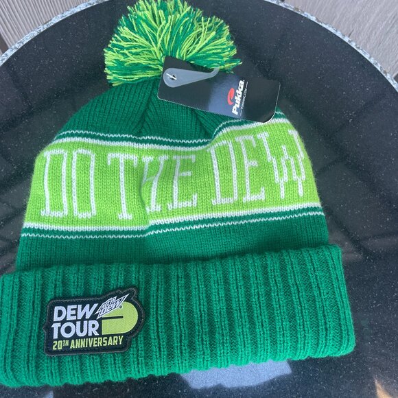 Mountain Dew Tour 20th Anniversary Promo Beanie Hat (Do The Dew) New Tags - Picture 1 of 3